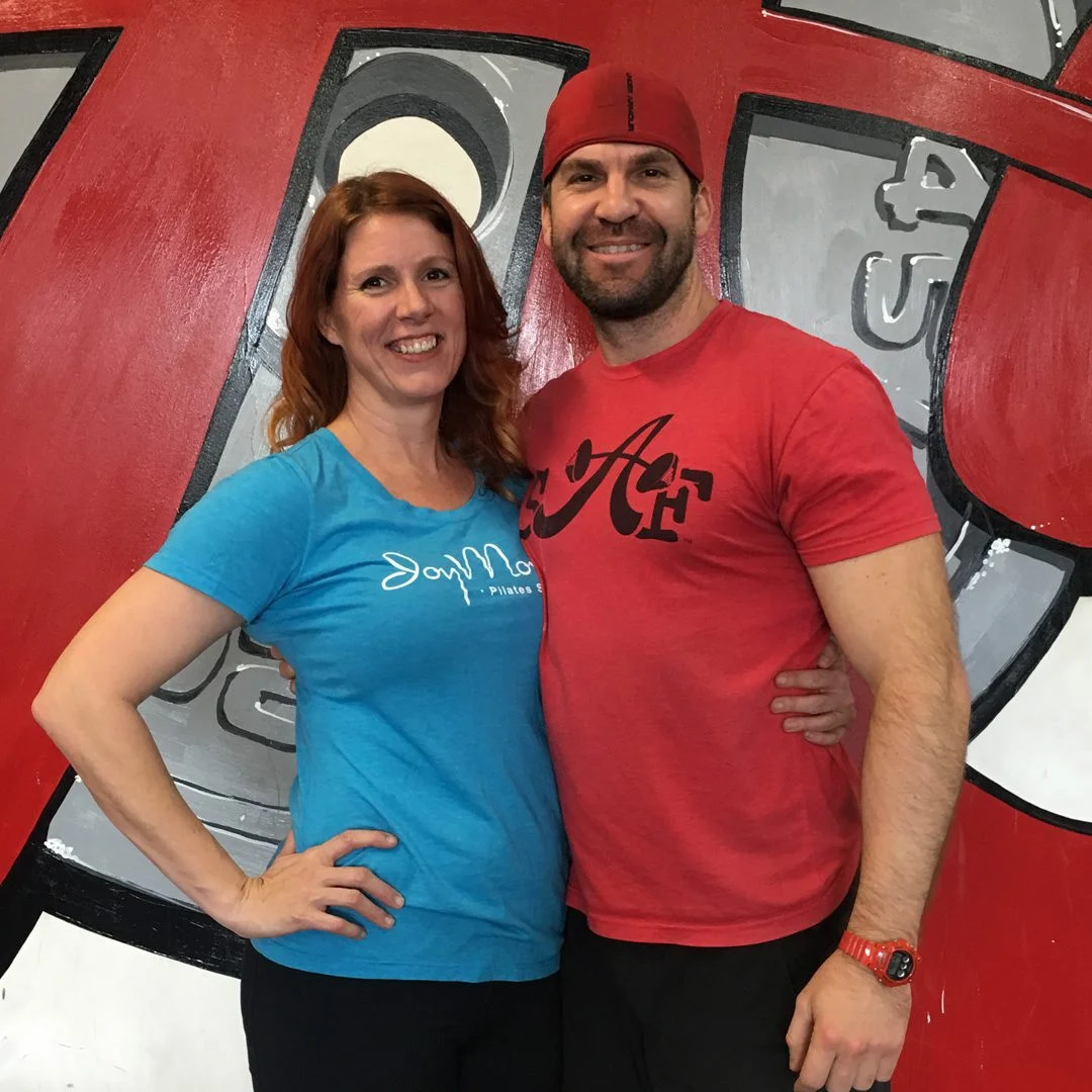 Athlete of the Month and her trainer