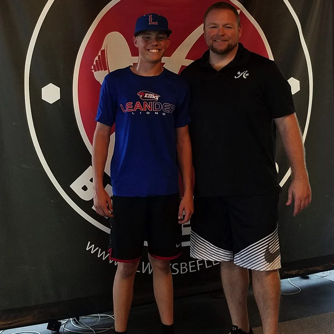 Athlete of the Month and his coach