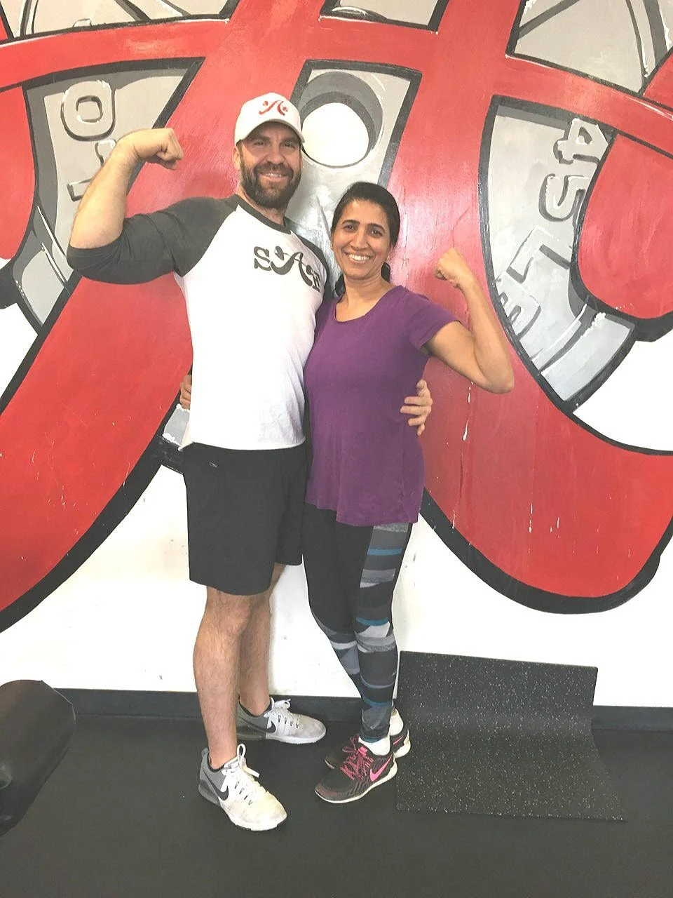 Athlete of the Month and her trainer