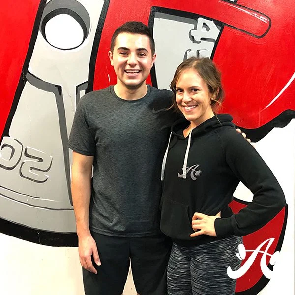 Client Highlight Brad with his trainer