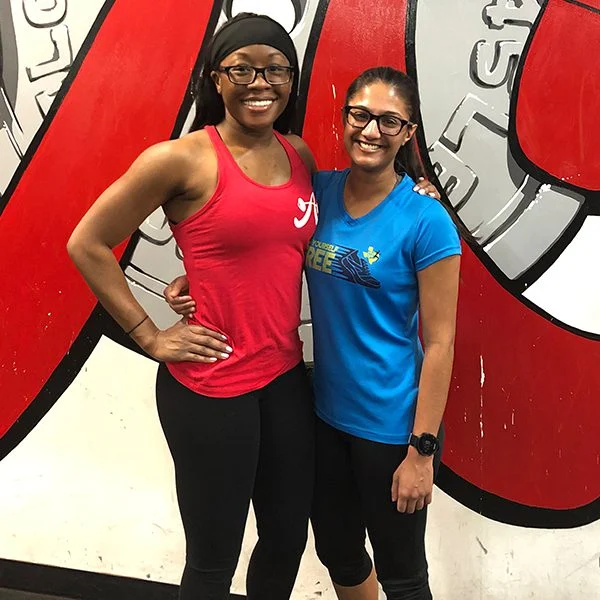 Client highlight and her trainer
