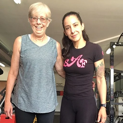 Client Highlight Martha and her trainer