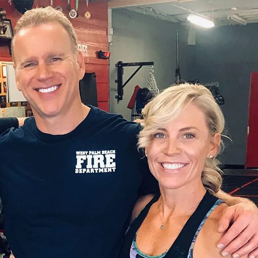 Photo of trainer Krista and her client Joe