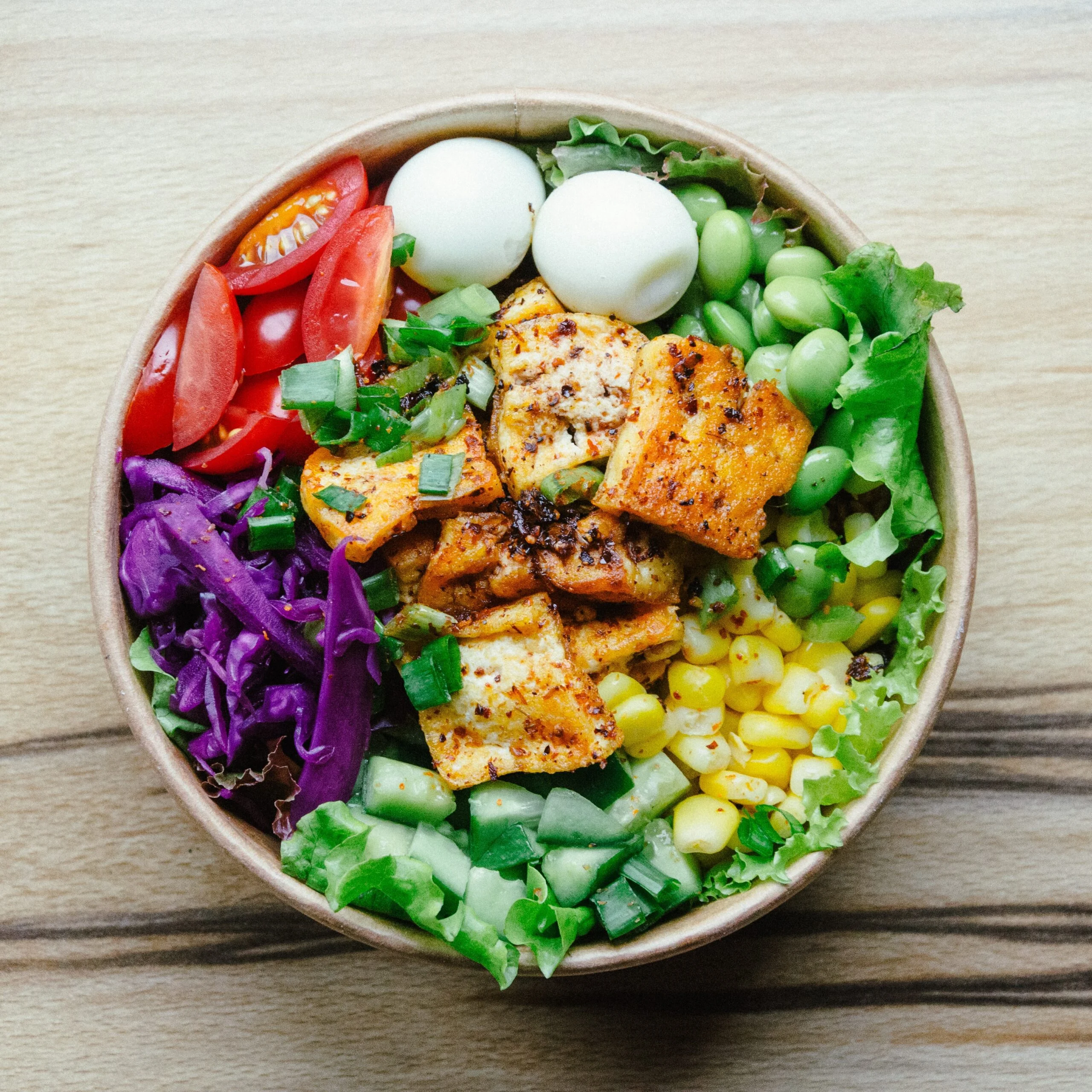 a colorful healthy salad