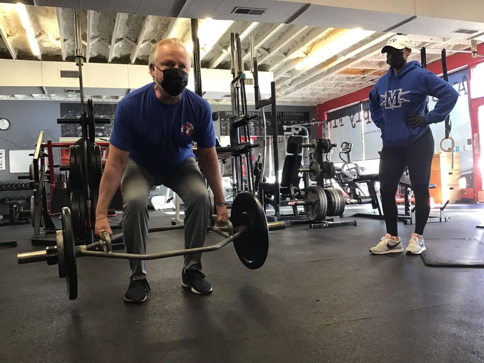 Client Highlight doing a trap bar deadlift