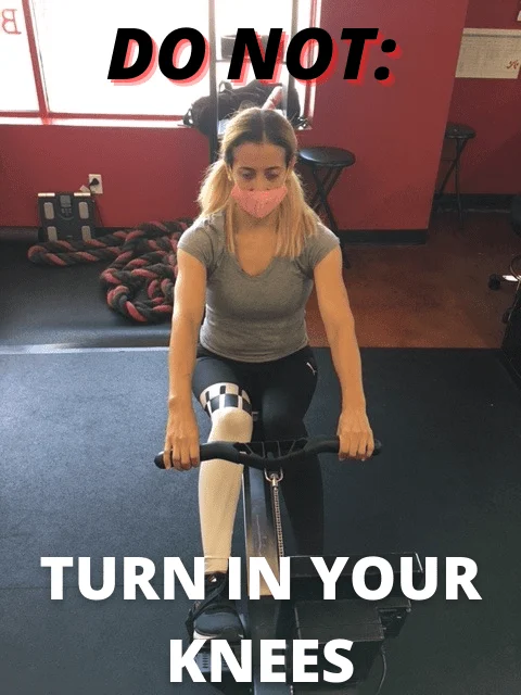 Do Not Turn in Your Knees in a row