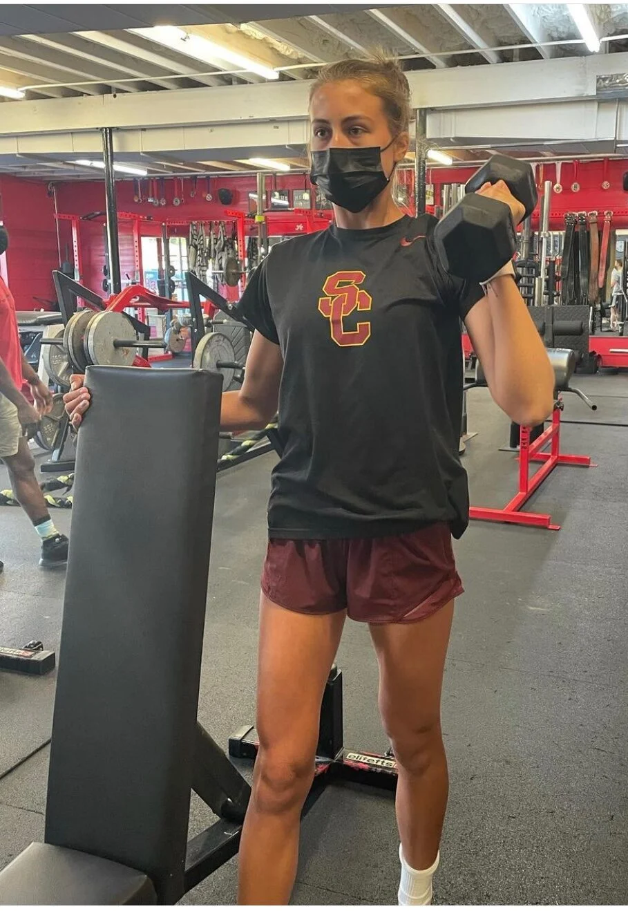 Sports Performance highlight doing a bicep curl