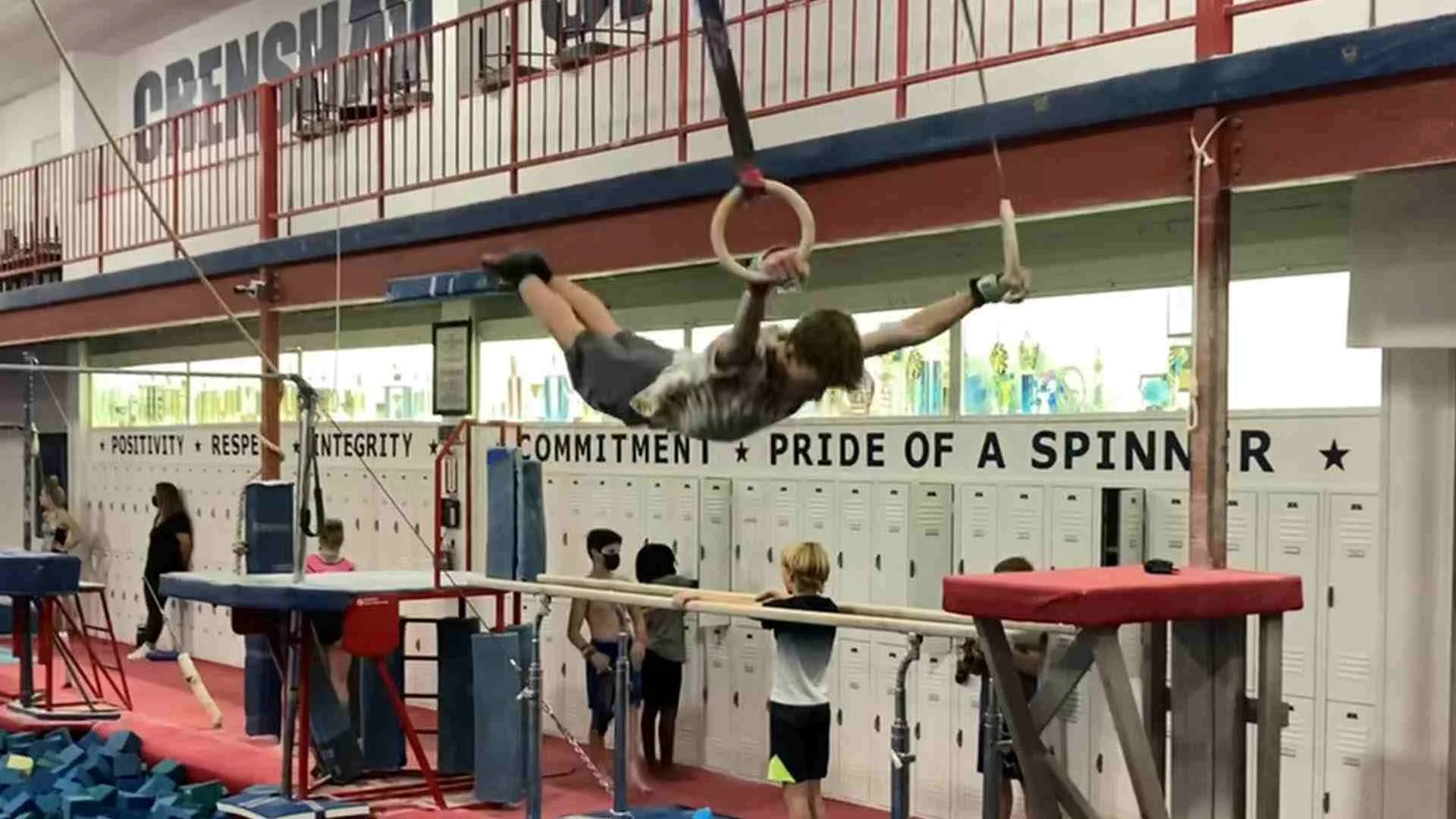 Sports performance highlight Asa on the rings