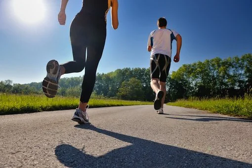 Couple Running