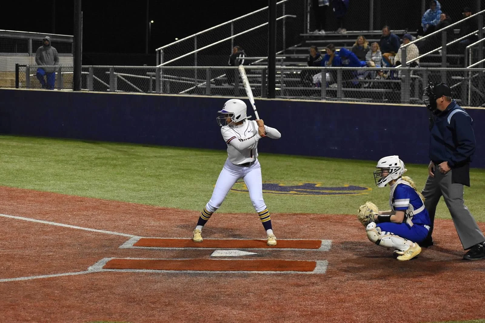 Molly at bat in softball