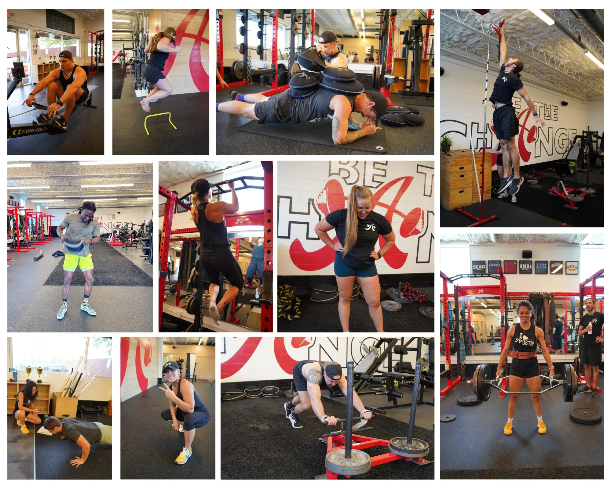 Collage of action shots from the Trainer Games