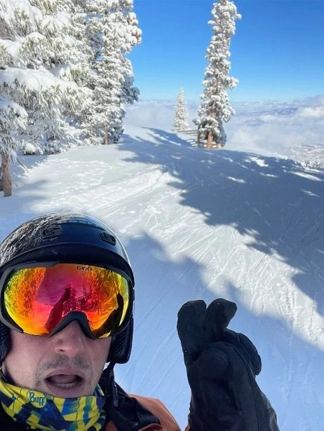 Client Highlight Ben on a ski slope