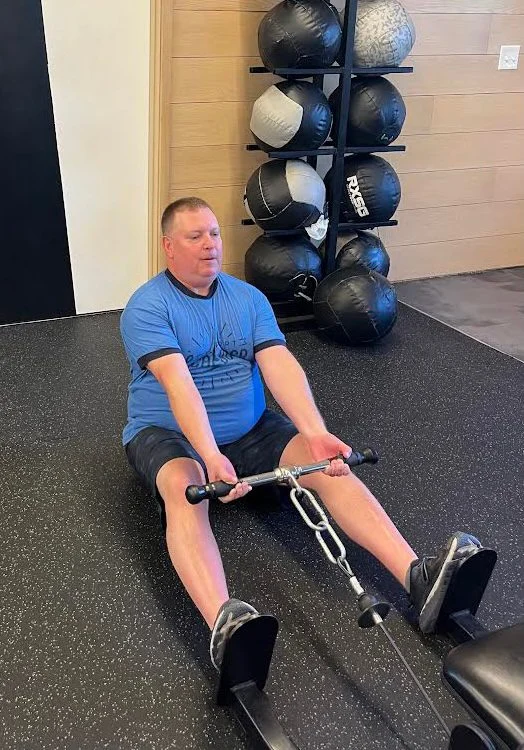 Performing a cable row