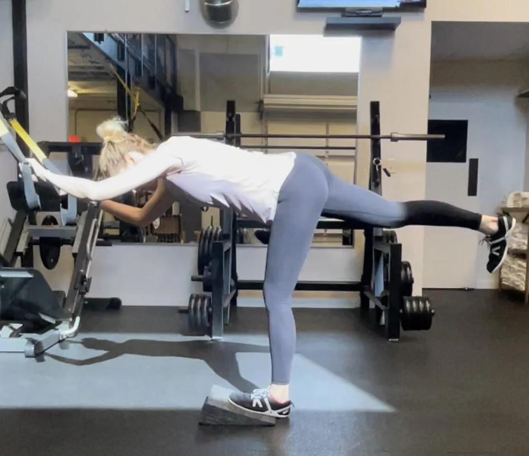 A physical therapy client