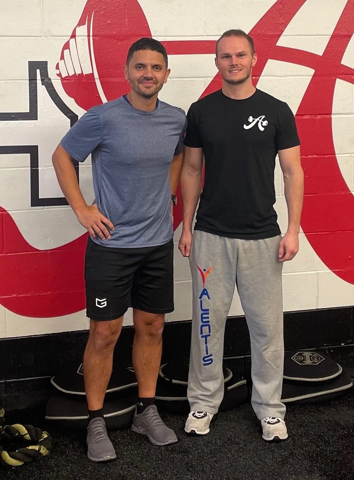 Client highlight and his trainer Dan