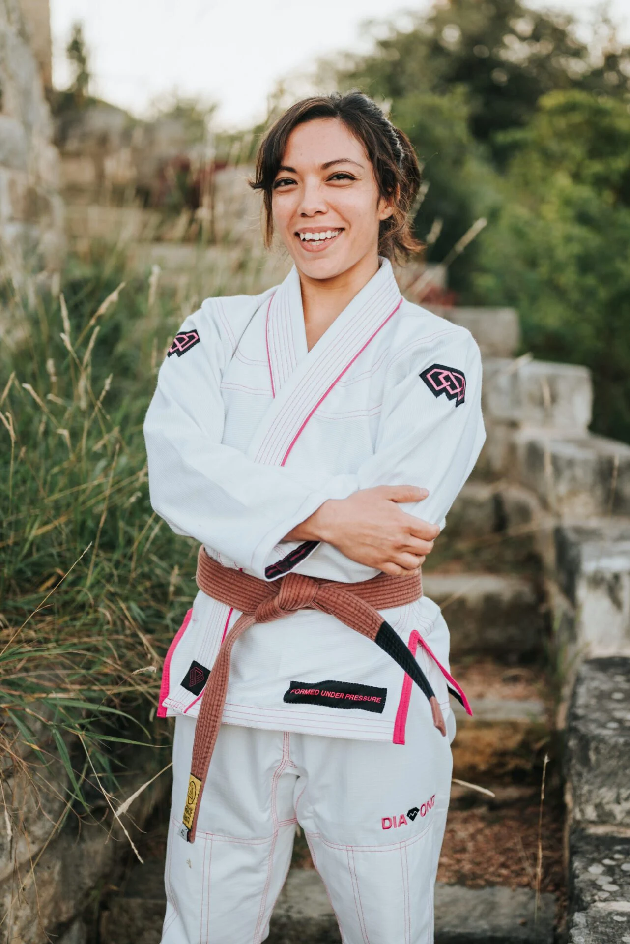 Personal trainer Jackie Tey in her Brazilian Jiu-Jitsu Gi