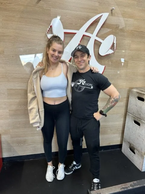 Bailey and her trainer Nicky