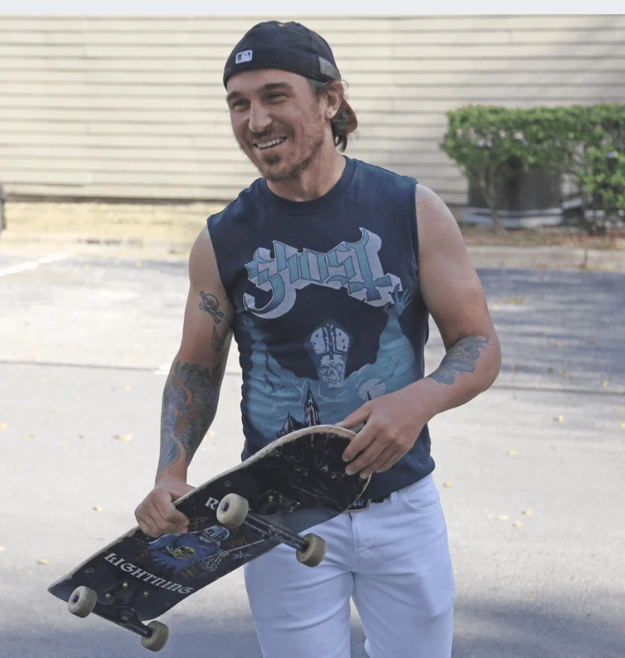man with a skateboard