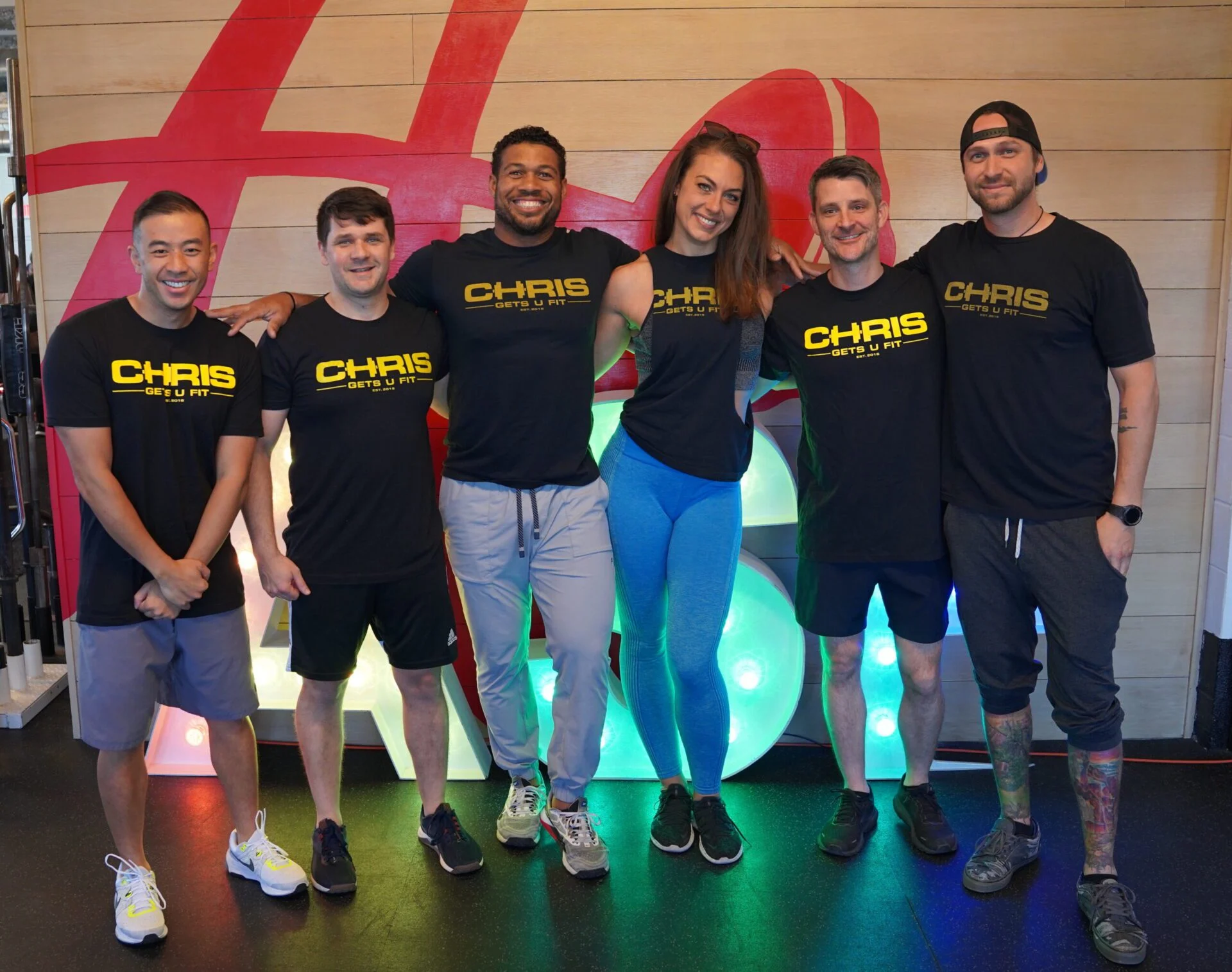 Chris Gets U Fit group photo