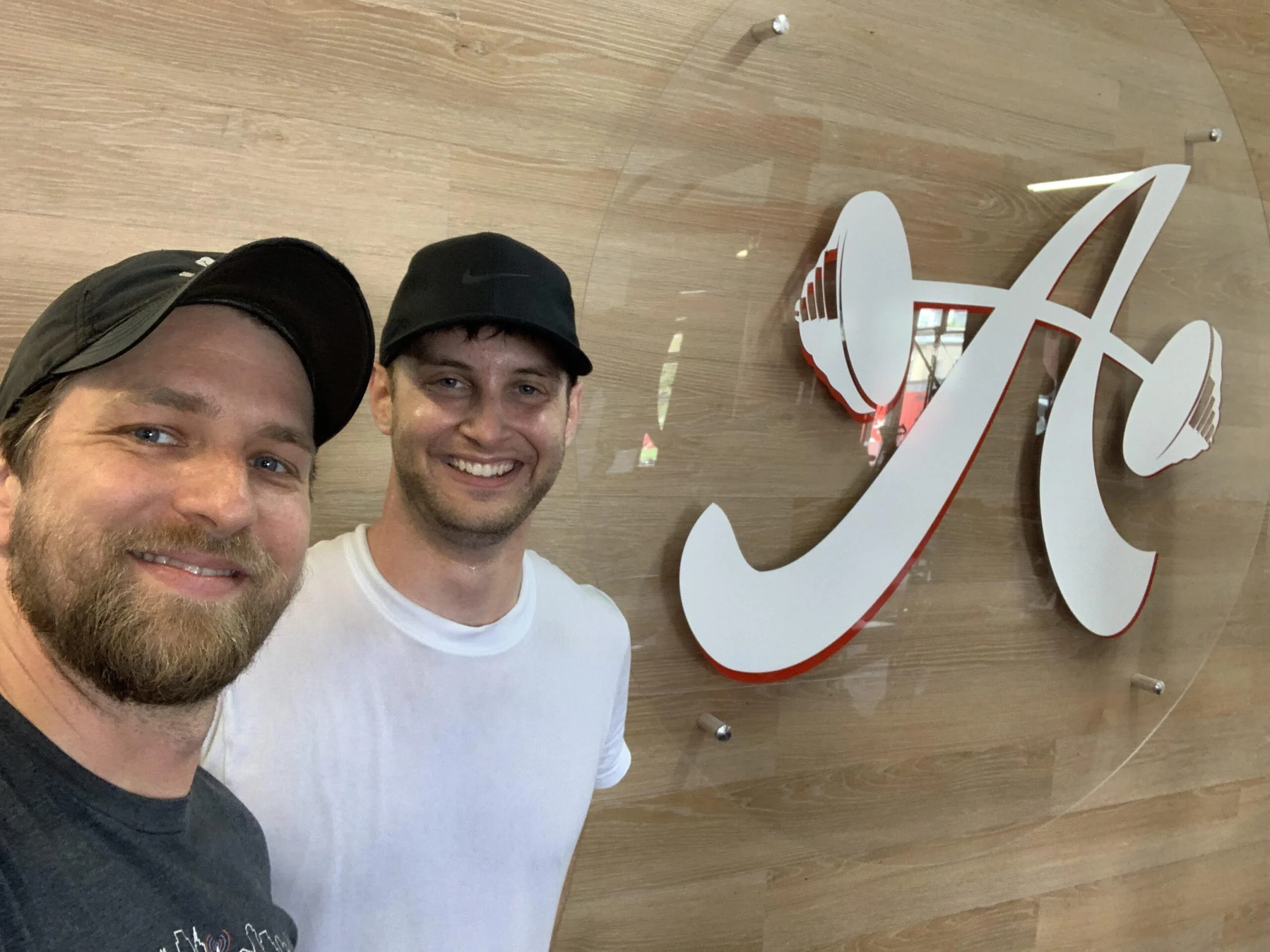 client and trainer smiling