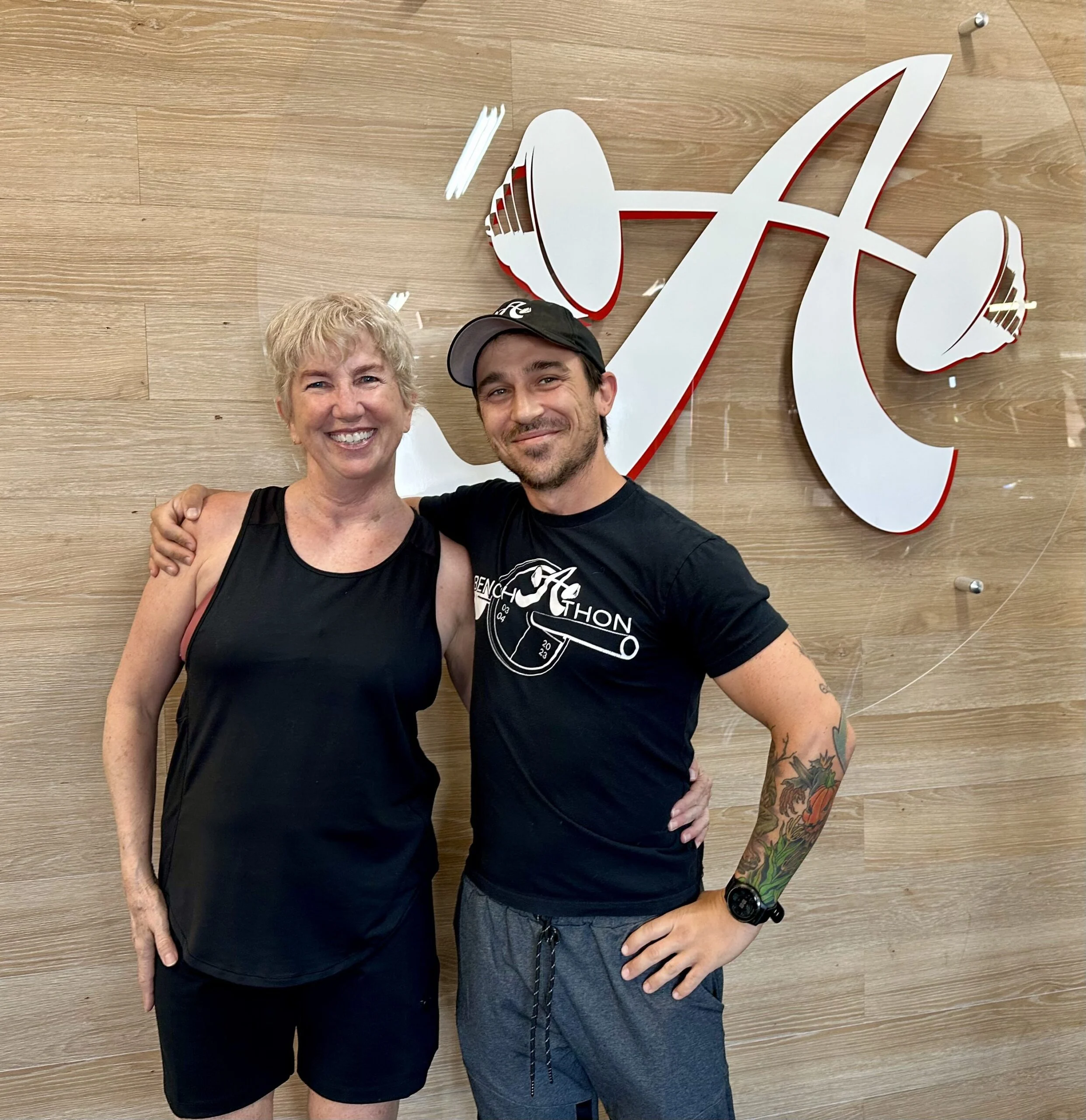 client highlight and her trainer