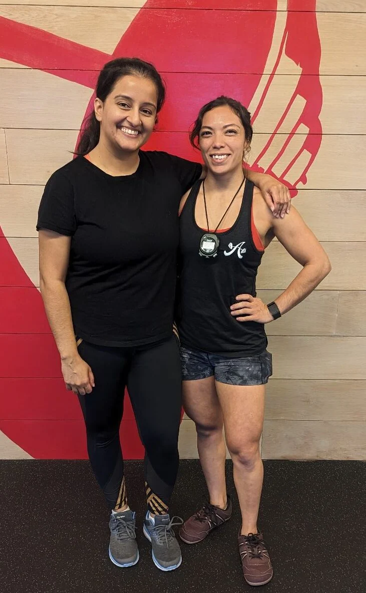 Client highlight and her trainer