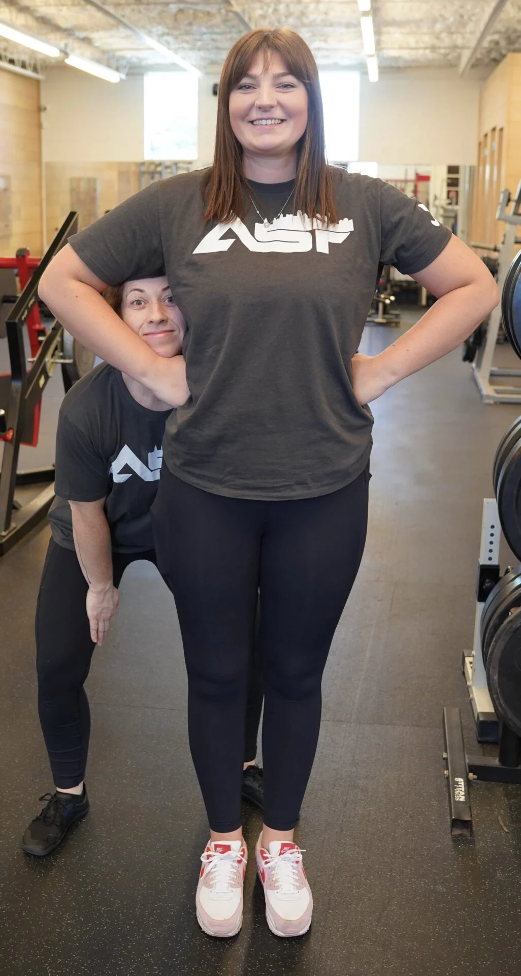 Two ASF personal trainers at the Games
