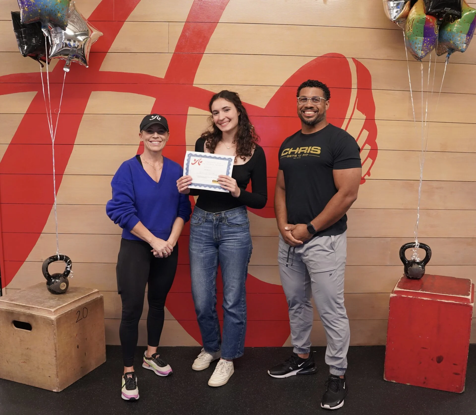 Krista and Chris with a recipient