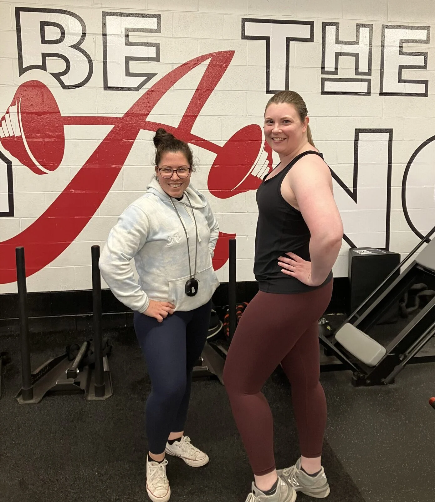 Client highlight Rebecca and her trainer, Ashley