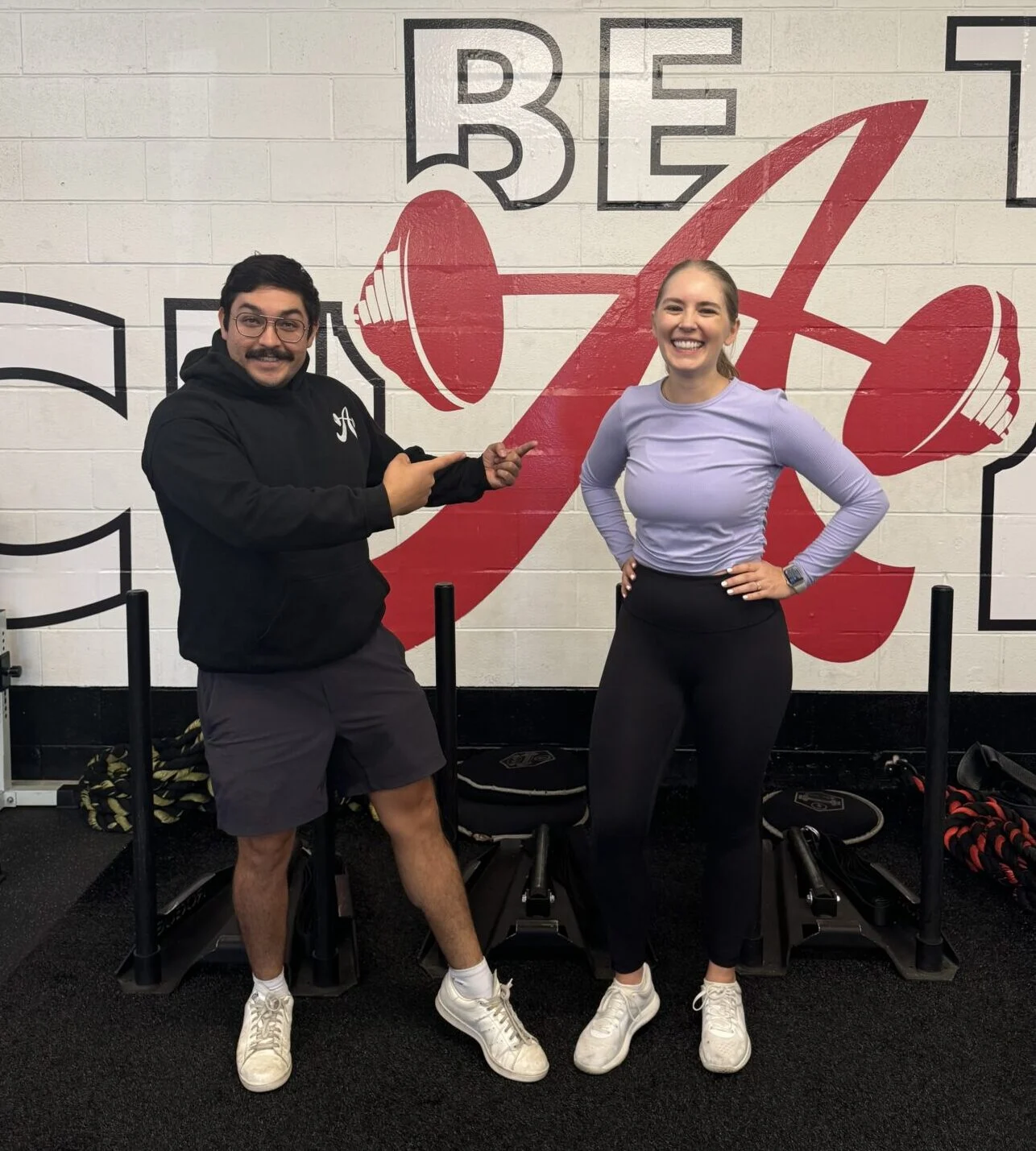 Client Highlight Sara and her trainer, Quintin