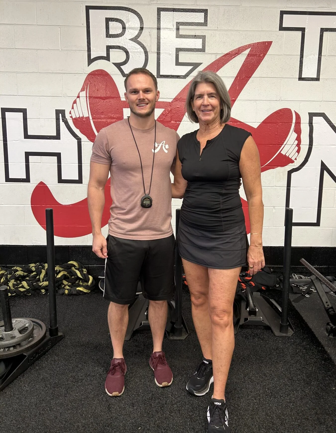 Client Highlight Cheryl and her trainer, Dan