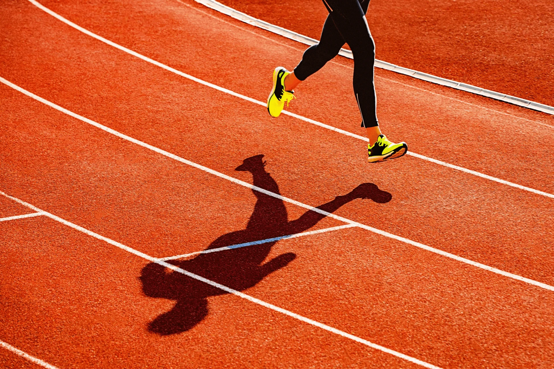 A runner on a track