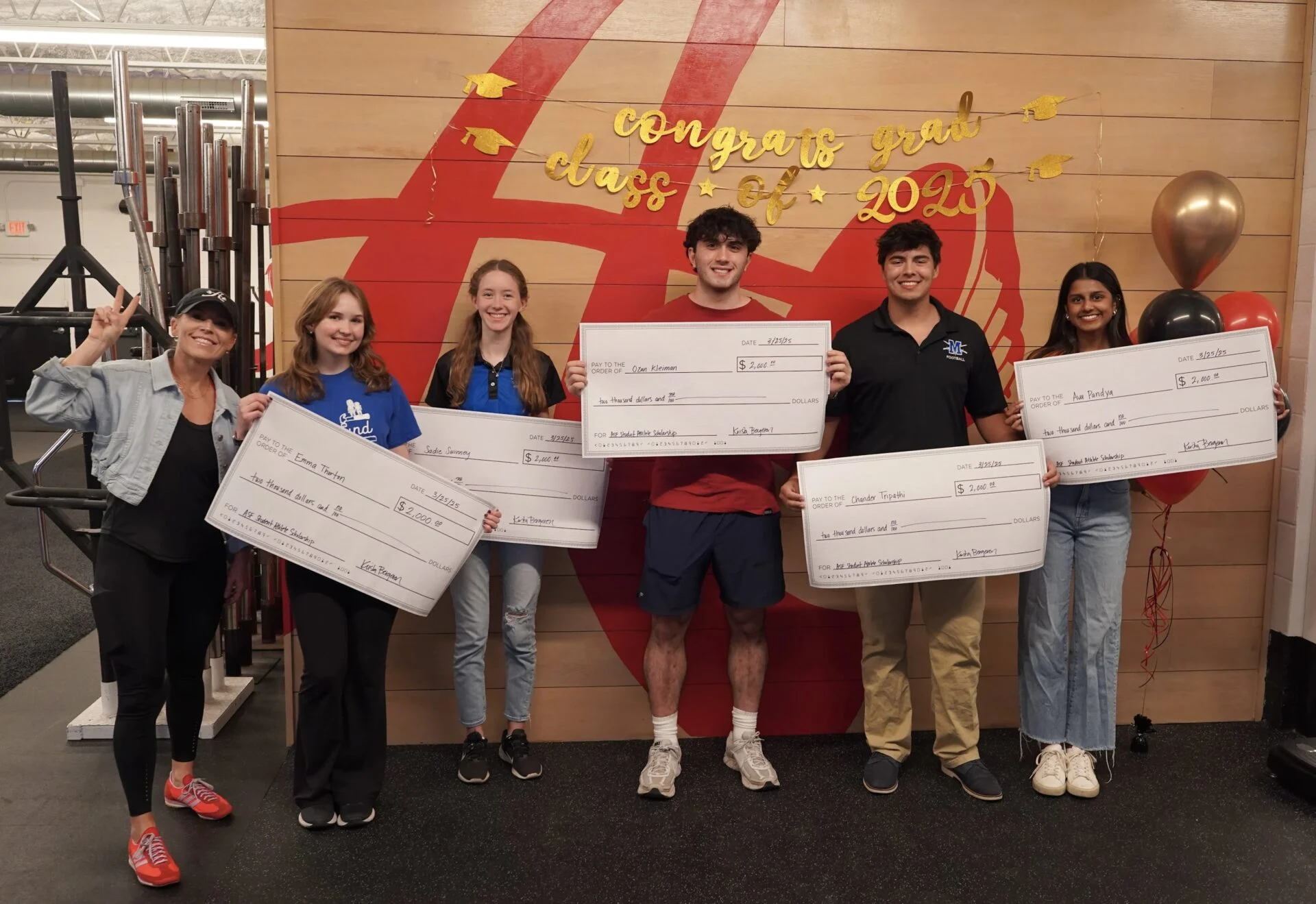 Winners of the Student Athlete Scholarships
