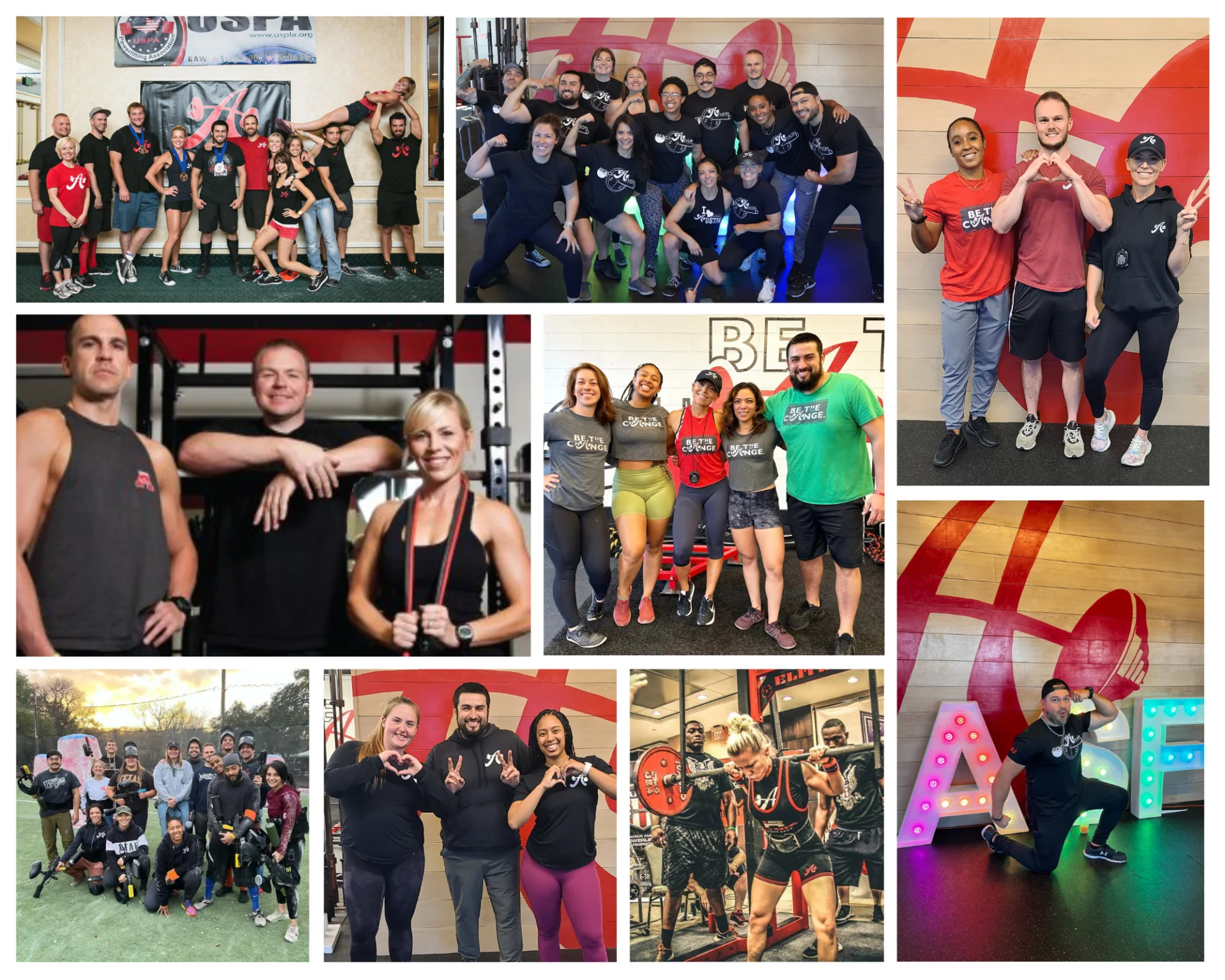 Collage of photos of the ASF community over the years