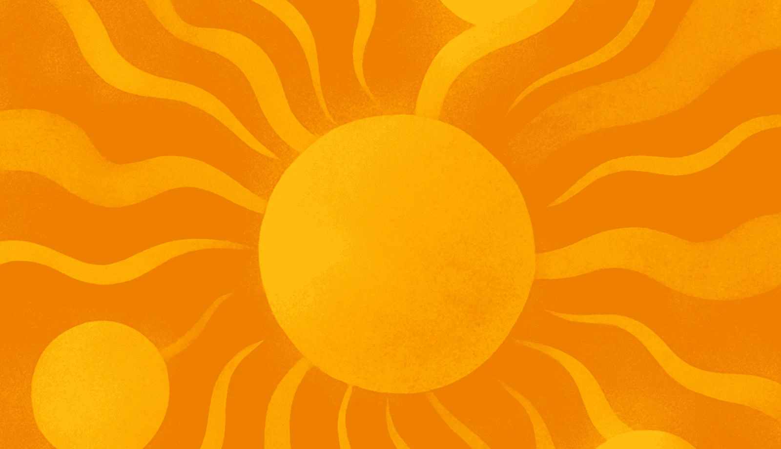 A stylized image of a sun, which provides vitamin d
