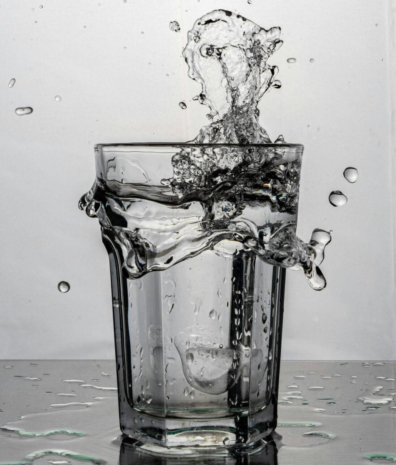A glass of water, part of healthy lifestyle nutrition