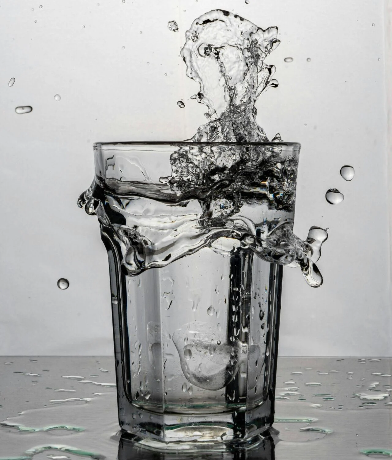 A glass of water - needed in hot weather
