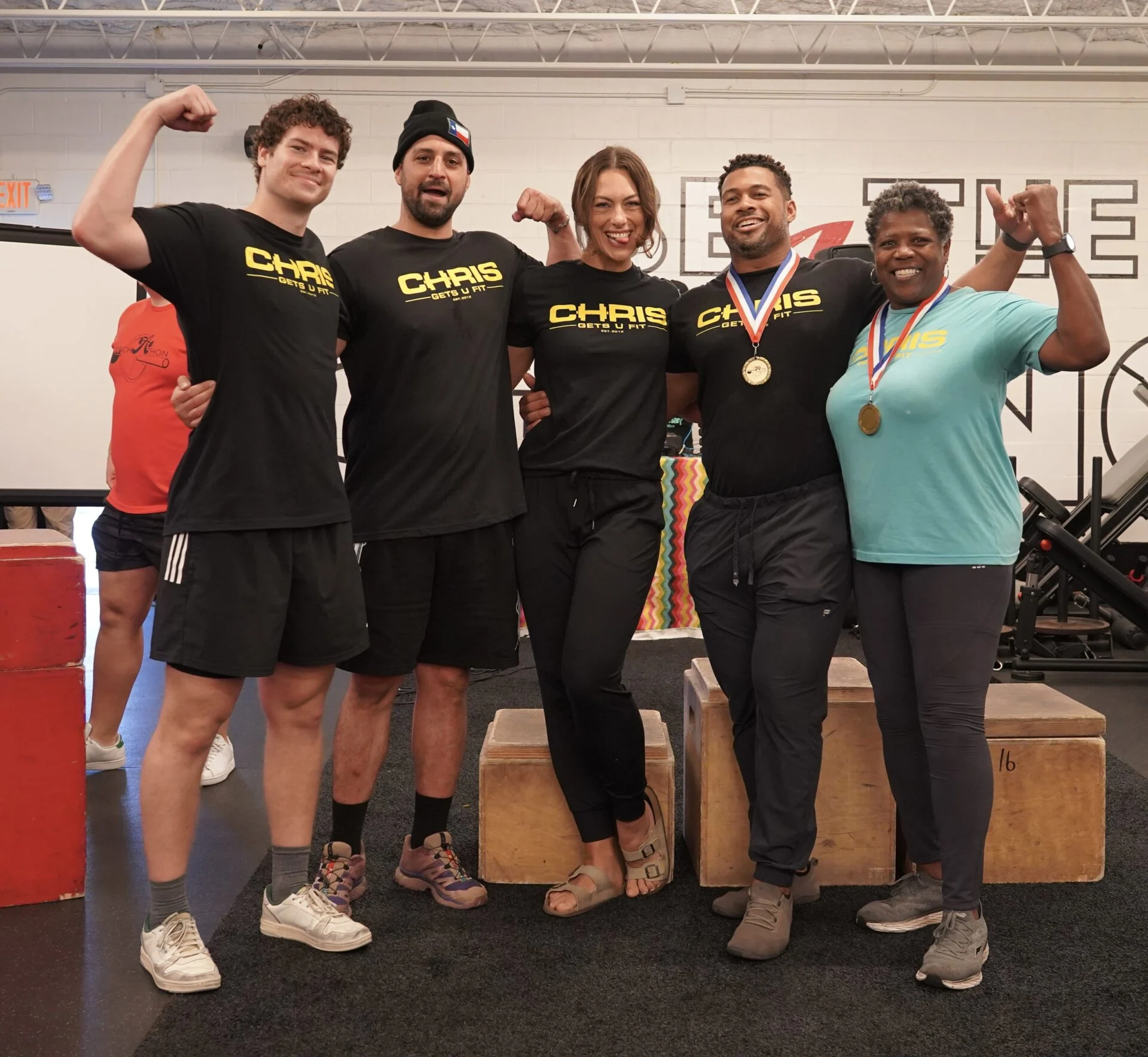 Chris Gets U Fit crew at Bench-A-Thon