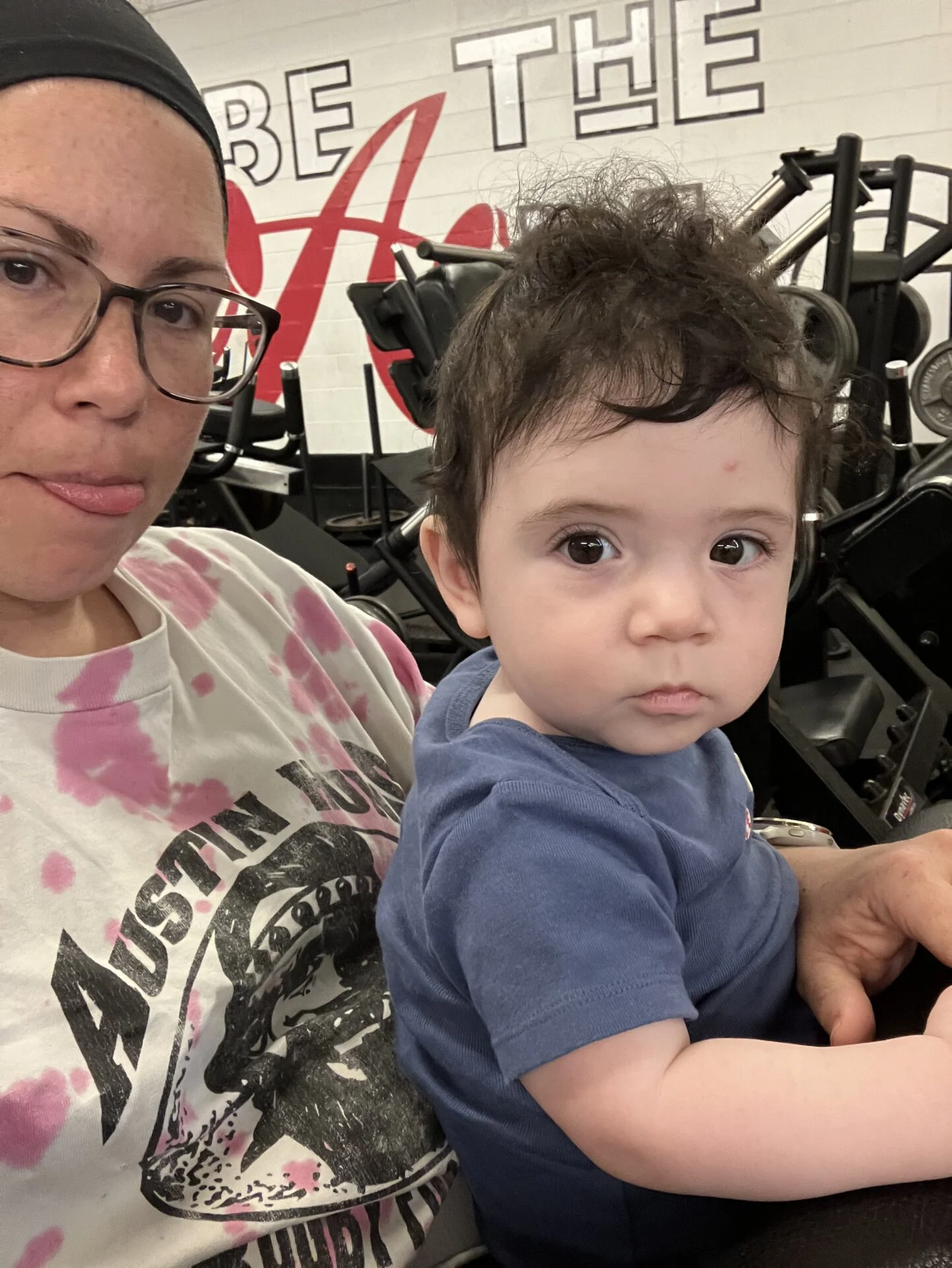 Personal trainer Ashley and baby Max at Austin Simply Fit